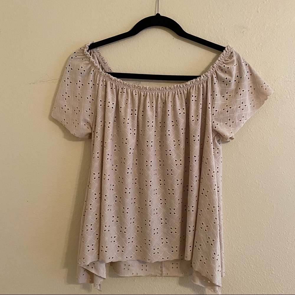 Off the shoulder blouse